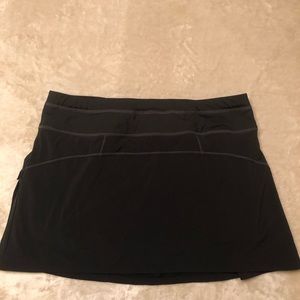 Athleta Runaround Skort - Black with Purple Shorts